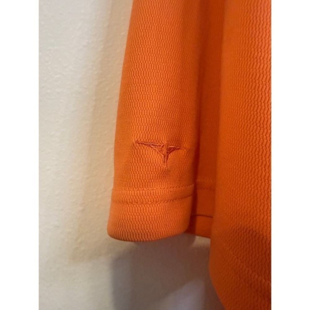 Links Edition Polo Shirt Mens XL Orange Short Sleeve Golf Performance Activewear - Picture 6 of 6